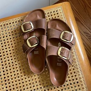 Birkenstock Oiled Leather Buckle Sandal